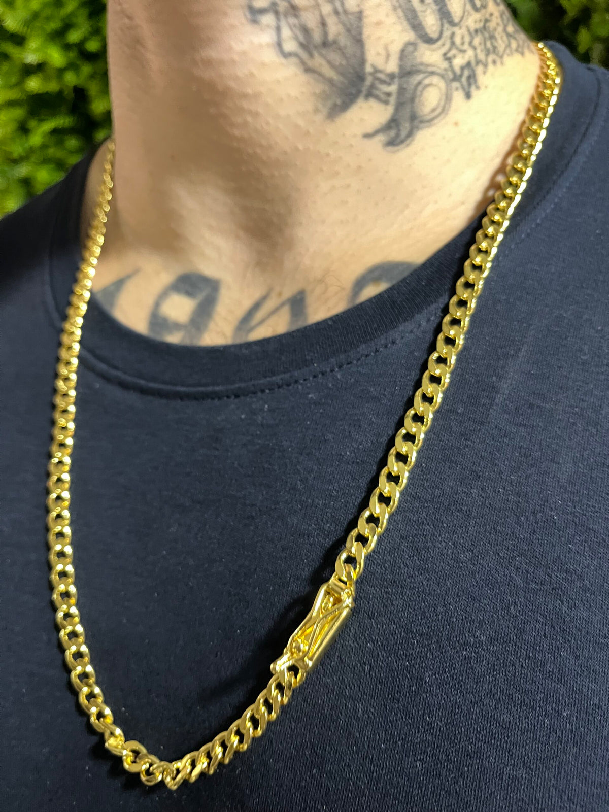Corrente Pitbull 6mm Banhado a Ouro 18k