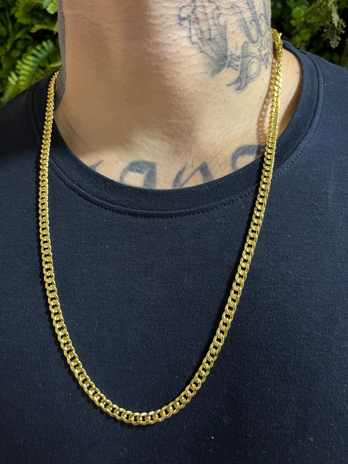 Corrente Pitbull 4mm Banhado a Ouro 18k