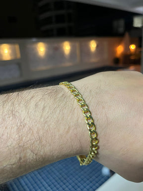 Pulseira Pitbull 6mm Banhado a Ouro 18k