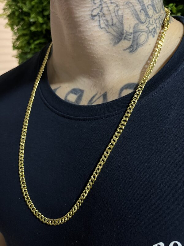 Corrente pitbull 4mm banhada a ouro 18k - Image 5