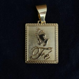 Pingente Fé Placa
