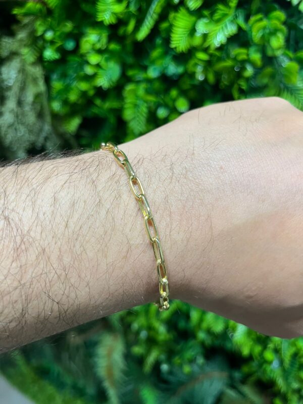 Pulseira Meia cana 4mm banhada a ouro - Image 2